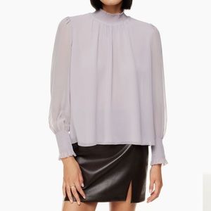 NWT Wilfred Valencia Blouse in morado grey, size L
